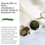 Moneda Zibu cu pirita - Abundenta si energie divina in buzunarul tau