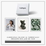 Gardianul bland al norocului – Dragon din Jad de Sud pentru Abundenta si Echilibru 7.5 cm inaltime