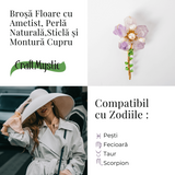 Brosa fluture ametist