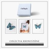 Brosa Fluturas cu Pietre Rhinestone - Stralucire Eleganta si Magie