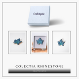 Brosa design frunza de artar cu pietre Rhinestone - Eleganta si rafinament
