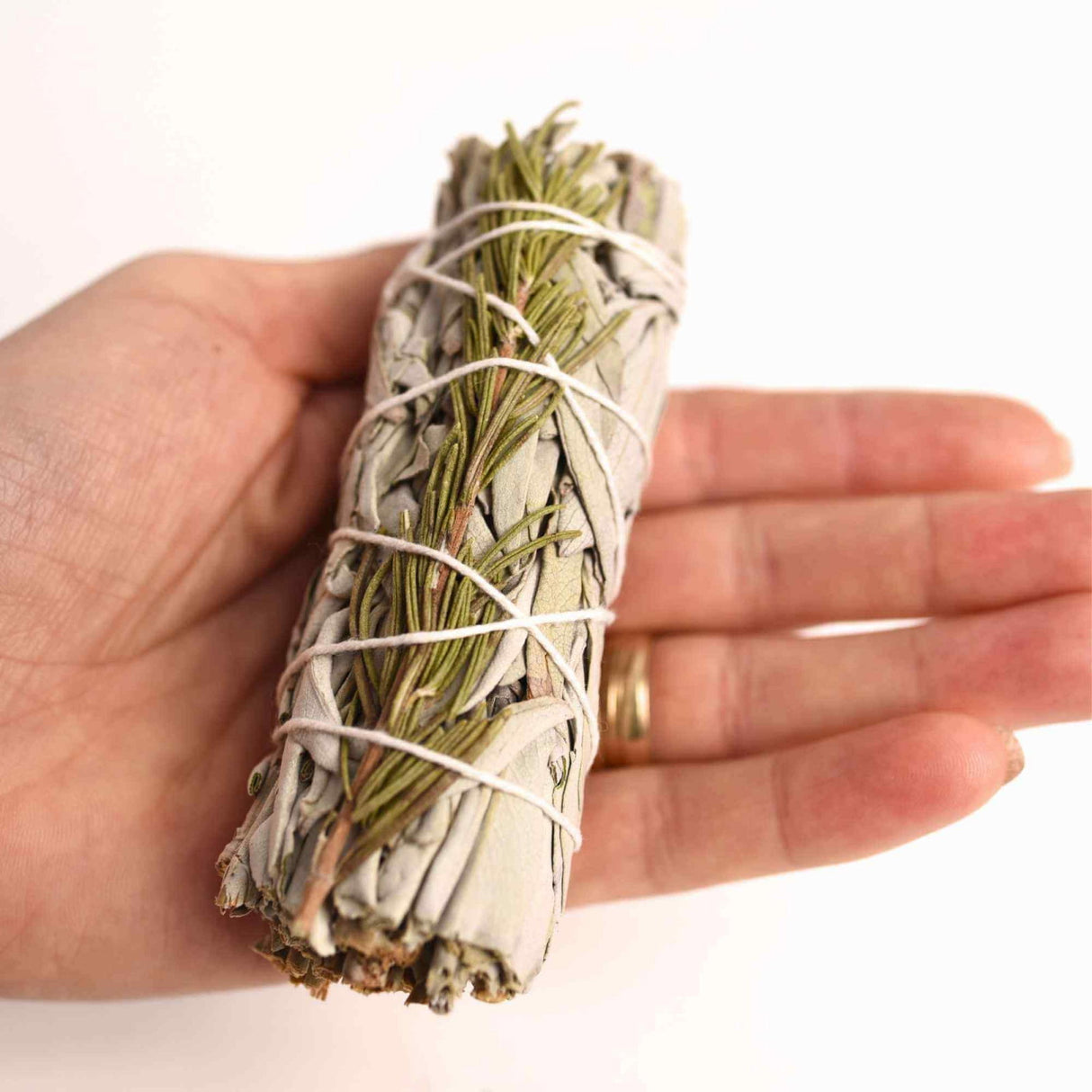 Buchet Salvie Alba California cu Rozmarin - Claritate si Protectie Energetica
