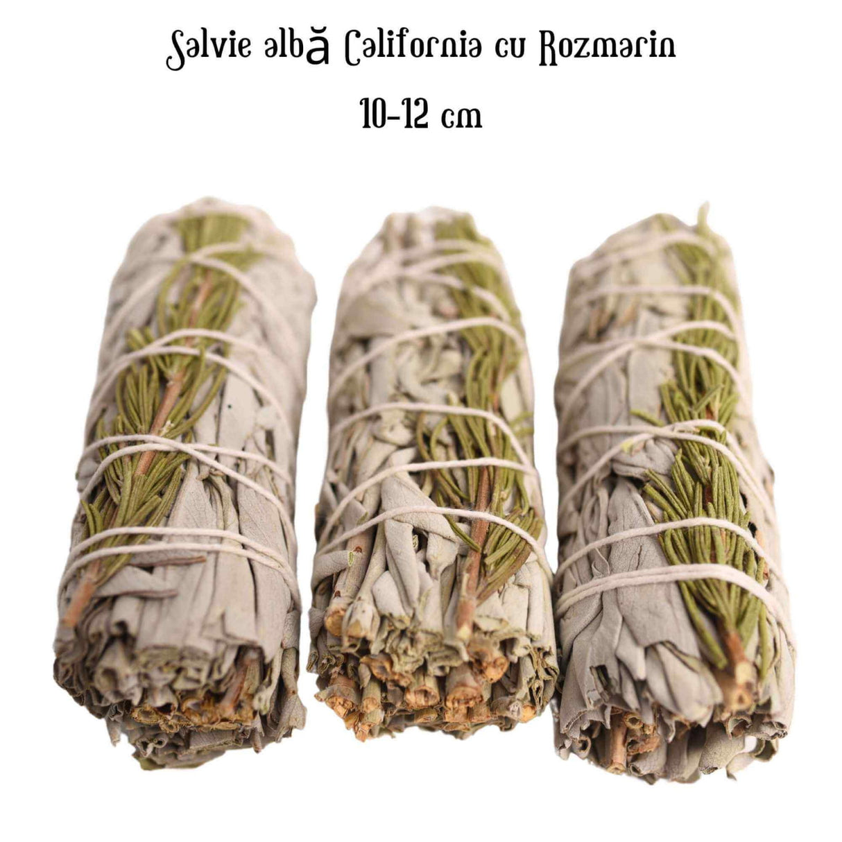 Buchet Salvie Alba California cu Rozmarin - Claritate si Protectie Energetica