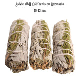 Buchet Salvie Alba California cu Rozmarin - Claritate si Protectie Energetica
