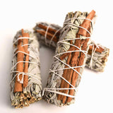 Buchet Salvie Alba California cu Scortisoara - Purificare si Energie Pozitiva