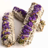 Buchet Salvie Alba California cu Grofite Mov / Sinuata - Echilibru si Claritate