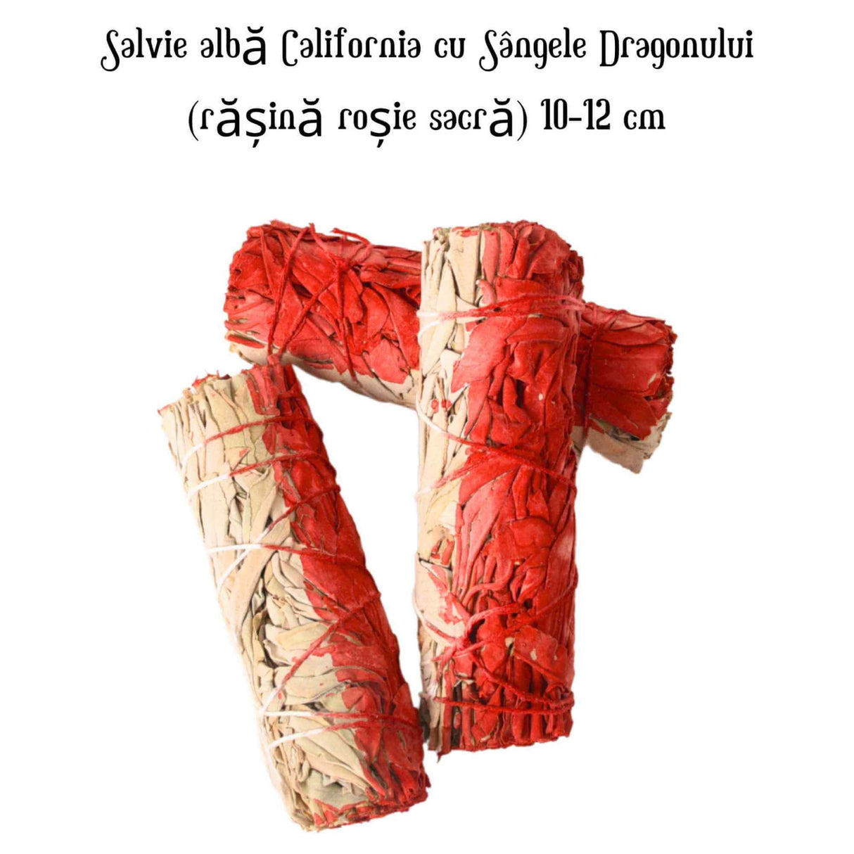 Salvie Alba cu Sangele Dragonului - Buchet Ritualic pentru Purificare si Protectie