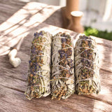 Buchet Salvie Alba California cu Lavanda 10-11 cm- Pacea si Purificarea