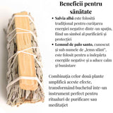Buchet Salvie Alba California cu lemn Palo Santo - Purificare si Energie Pozitiva