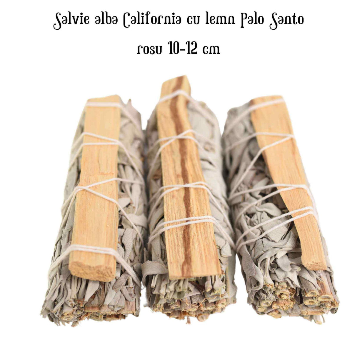 Buchet Salvie Alba California cu lemn Palo Santo - Purificare si Energie Pozitiva