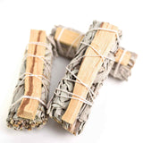 Buchet Salvie Alba California cu lemn Palo Santo - Purificare si Energie Pozitiva