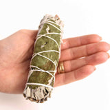 Buchet Salvie Alba California cu Busuioc - Purificare si Armonie Energetica