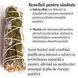 Buchet Salvie Alba California cu Menta - Purificare si Revitalizare