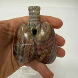 Sculptura Plamani din Ametist – 9x7 cm – Sculptati Manual în Indonezia