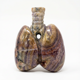 Sculptura Plamani din Ametist – 9x7 cm – Sculptati Manual în Indonezia