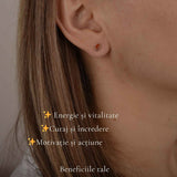 Cercei argint 925 cu carneol oval – energie si incredere