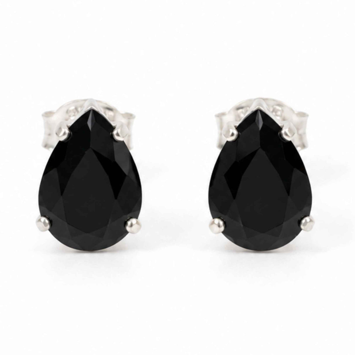 Cercei Argint 925 cu Obsidian Natural in Forma de Lacrima – Protectie si Eleganta