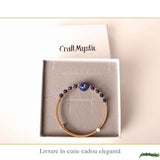 Bratara din Cupru cu Lapis Lazuli Natural – Intelepciune, Comunicare si Eleganta