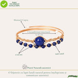 Bratara din Cupru cu Lapis Lazuli Natural – Intelepciune, Comunicare si Eleganta