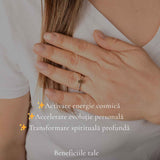 Inel Argint 925 cu Moldavit Brut Neregulat – Transformare si Claritate