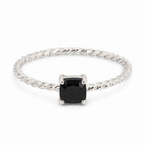 Inel Argint 925 cu Onix Patrat – Protectie si Stabilitate Interioara