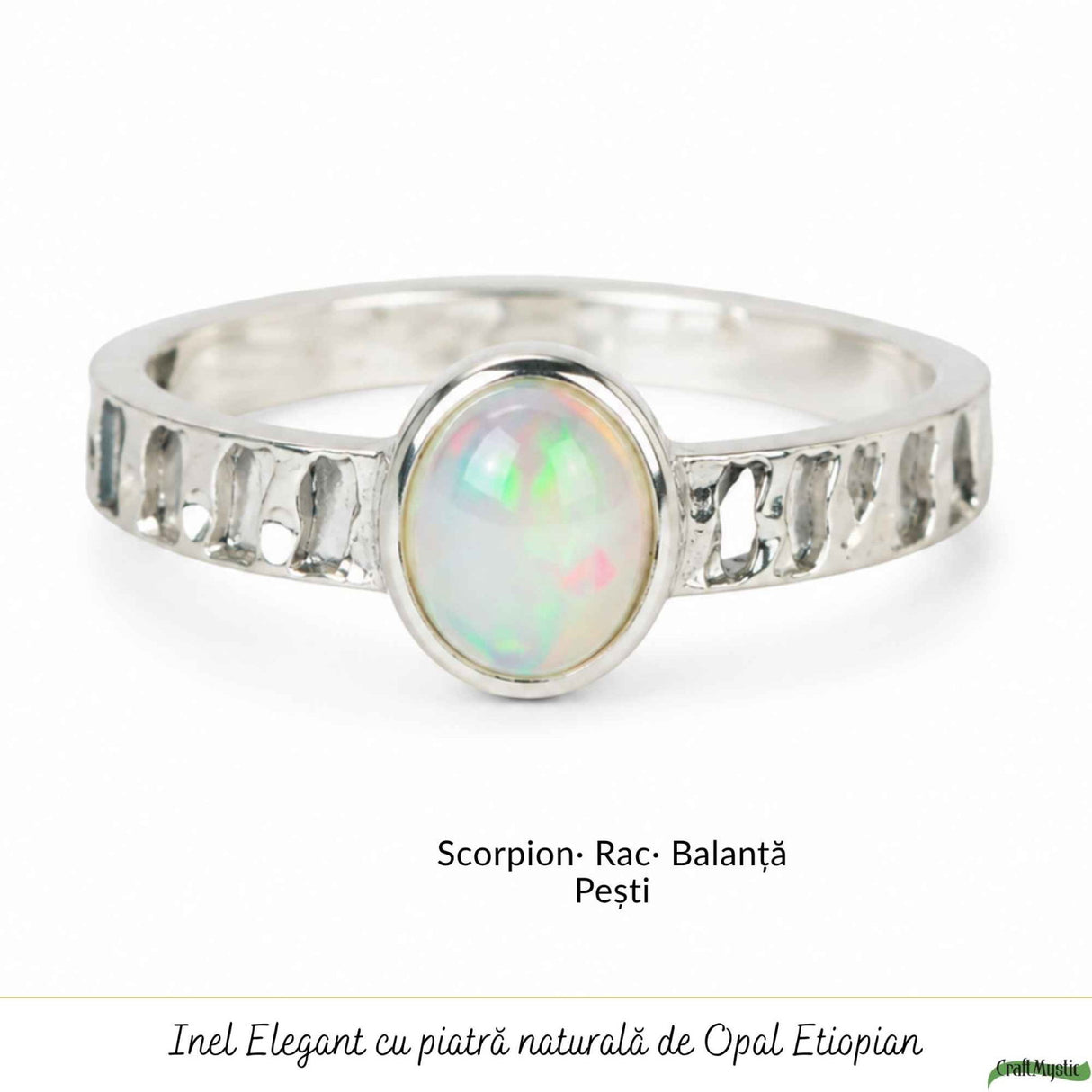 Inel Argint 925 cu Opal Etiopian Oval – Inspiratie si Feminitate Luminoasa