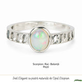 Inel Argint 925 cu Opal Etiopian Oval – Inspiratie si Feminitate Luminoasa