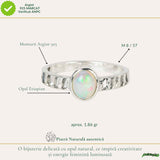 Inel Argint 925 cu Opal Etiopian Oval – Inspiratie si Feminitate Luminoasa