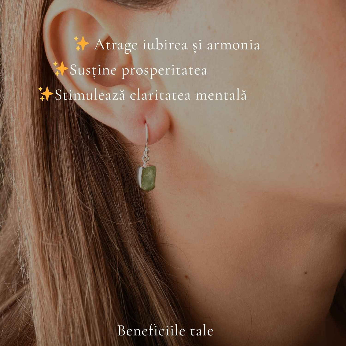 Cercei Argint 925 cu Smarald Brut Natural – Eleganta si Energie a Inimii