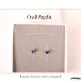 Cercei argint 925 rotunzi cu Lapis Lazuli – claritate si exprimare autentica