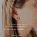 Cercei argint 925 rotunzi cu Lapis Lazuli – claritate si exprimare autentica