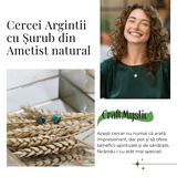 Cercei Eleganti cu Cuart roz Natural Qadri