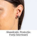 Bijuterie pentru succes si vitalitate - Cercei aurii cu Pirita naturala