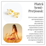 Cercei pentru Abundenta si Bucurie - Citrin Natural