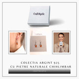 Cercei Argint 925 cu Chihlimbar - Protectie si Eleganta Naturala