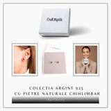 Cercei Argint 925 cu Chihlimbar Bobita - Eleganta si Energie Naturala