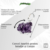 Cristal viu la urechile tale - Cercei ametist pentru intuitie si liniste