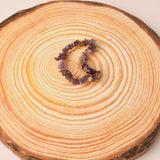 Clame pentru par in forma de semiluna cu piatra naturala semipretioasa Cuart galben pentru un look chic si vibratii pozitive
