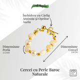 Imperfectiunea care fascineaza - Cercei cu perle baroc naturale