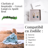 Claritate si Inspiratie - Cercei Lungi cu Apatit Brut