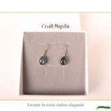 Cercei Labradorit Lacrima Argint 925 – Protectie si Echilibru Interior