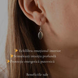 Cercei Labradorit forma Delica Argint 925 – Protectie si Intuitie
