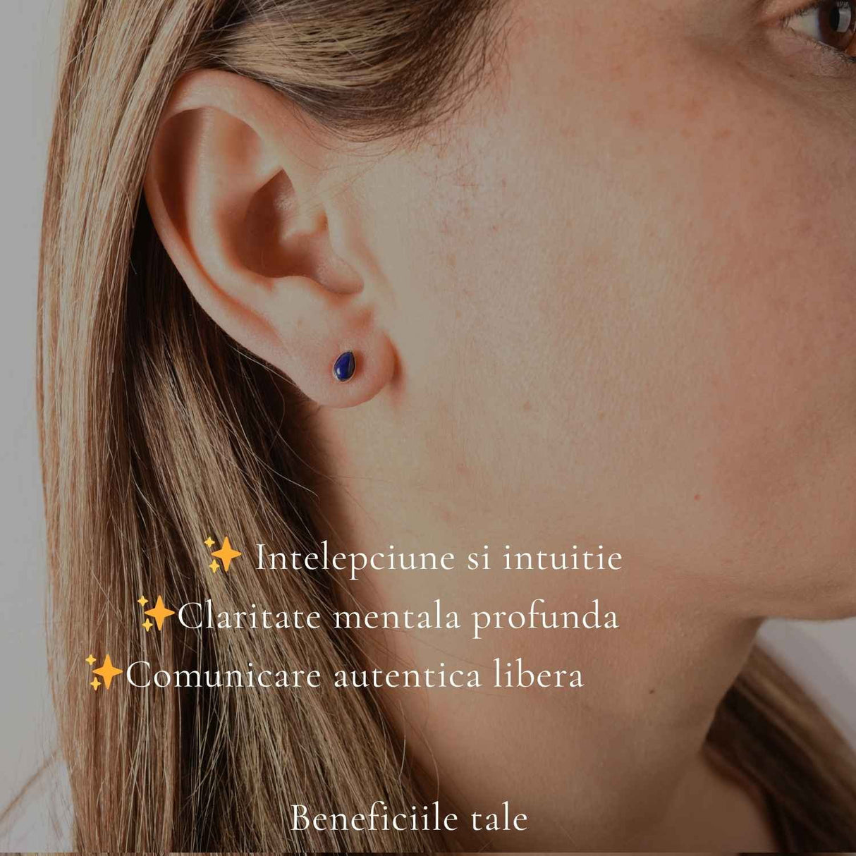 Cercei argint 925 lacrima cu Lapis Lazuli – claritate si incredere interioara