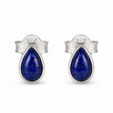 Cercei argint 925 lacrima cu Lapis Lazuli – claritate si incredere interioara