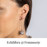 Piatra Luminii - Cercei cu Druzy pentru echilibru si frumusete