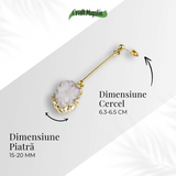 Piatra Luminii - Cercei cu Druzy pentru echilibru si frumusete