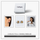 Cercei spirituali - Chihlimbarul care uneste energia si intuitia in montura argint 925