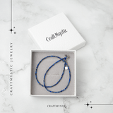 Intelepciune si Creativitate - Choker din Otel Inoxidabil cu Lapis Lazuli Natural Fatetat