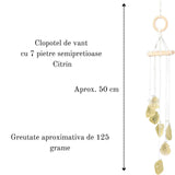 Clopotel de Vant Artizanal cu Pietre Semipretioase de Citrin - Armonie si Eleganta in Casa Ta