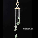 Clopotel de Vant cu Pietre Semipretioase de Aventurin Verde - Prosperitate, Armonie si Frumusete in Decorul Tau